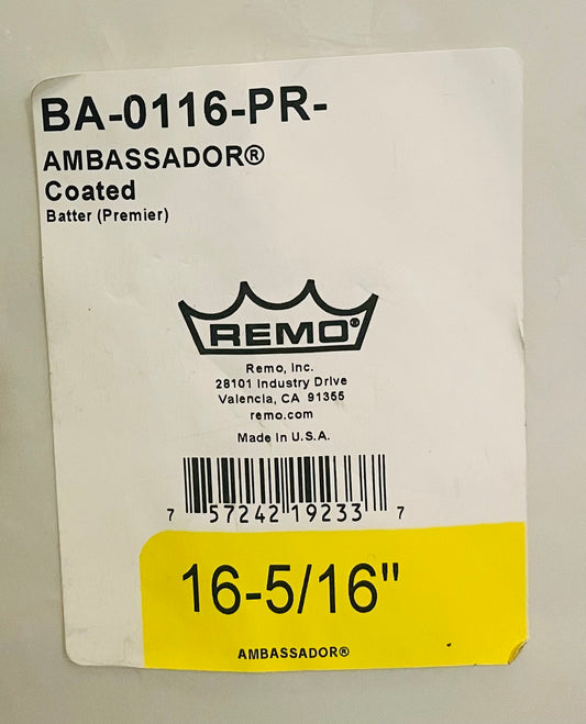 16 5/16" Remo Ambassador Coated