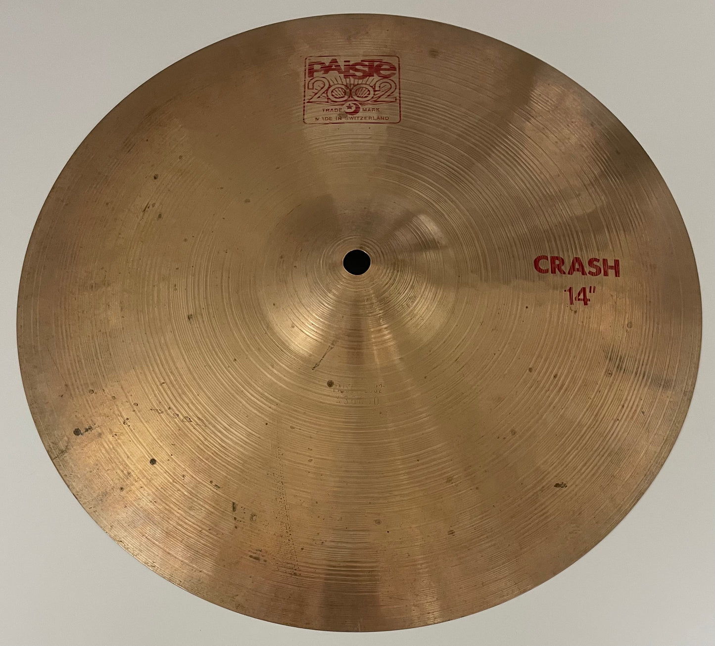 14" Paiste 2002 'Red Label' Crash