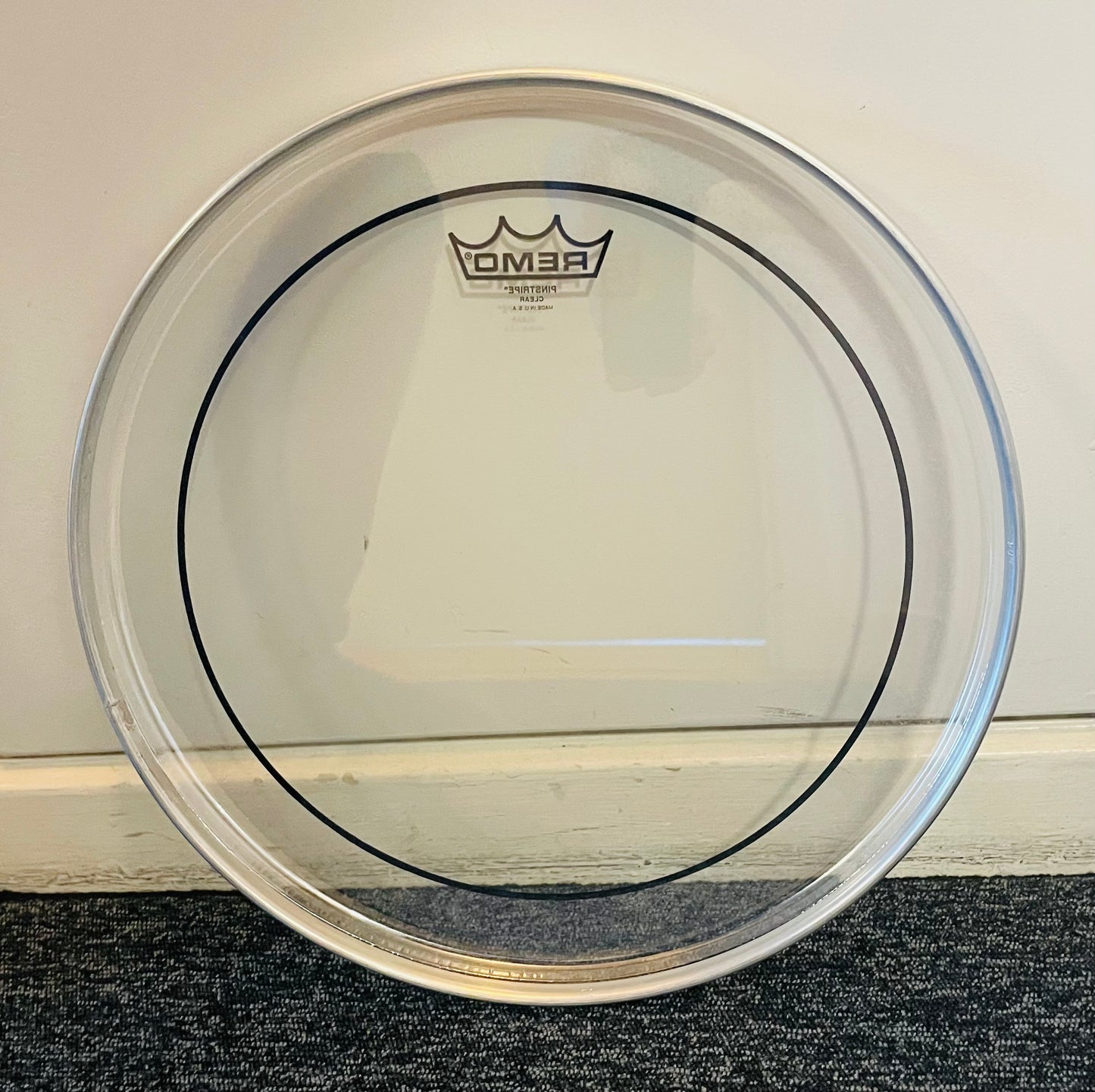 14" Remo pinstipe Clear