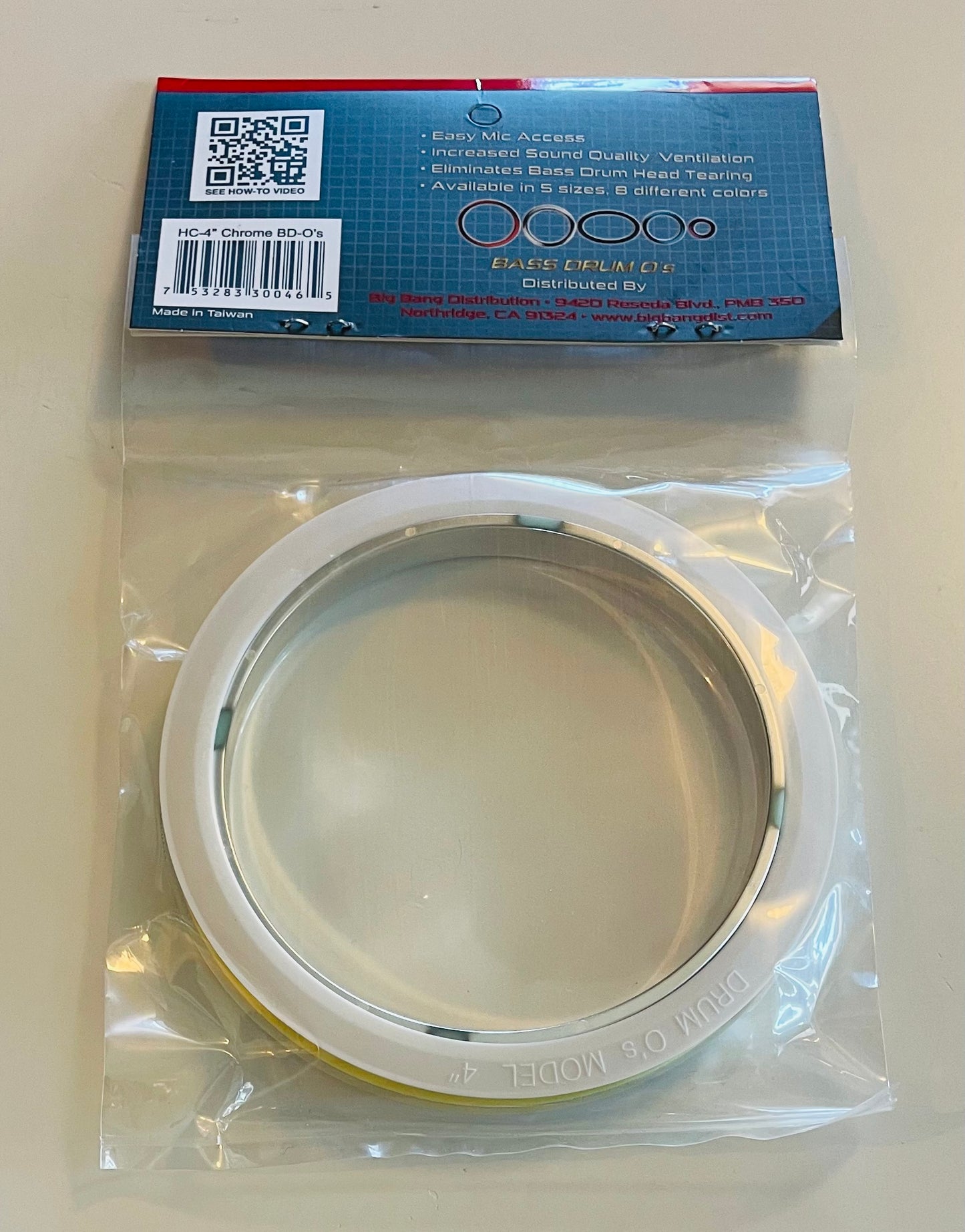 4" Bass Drum O's
