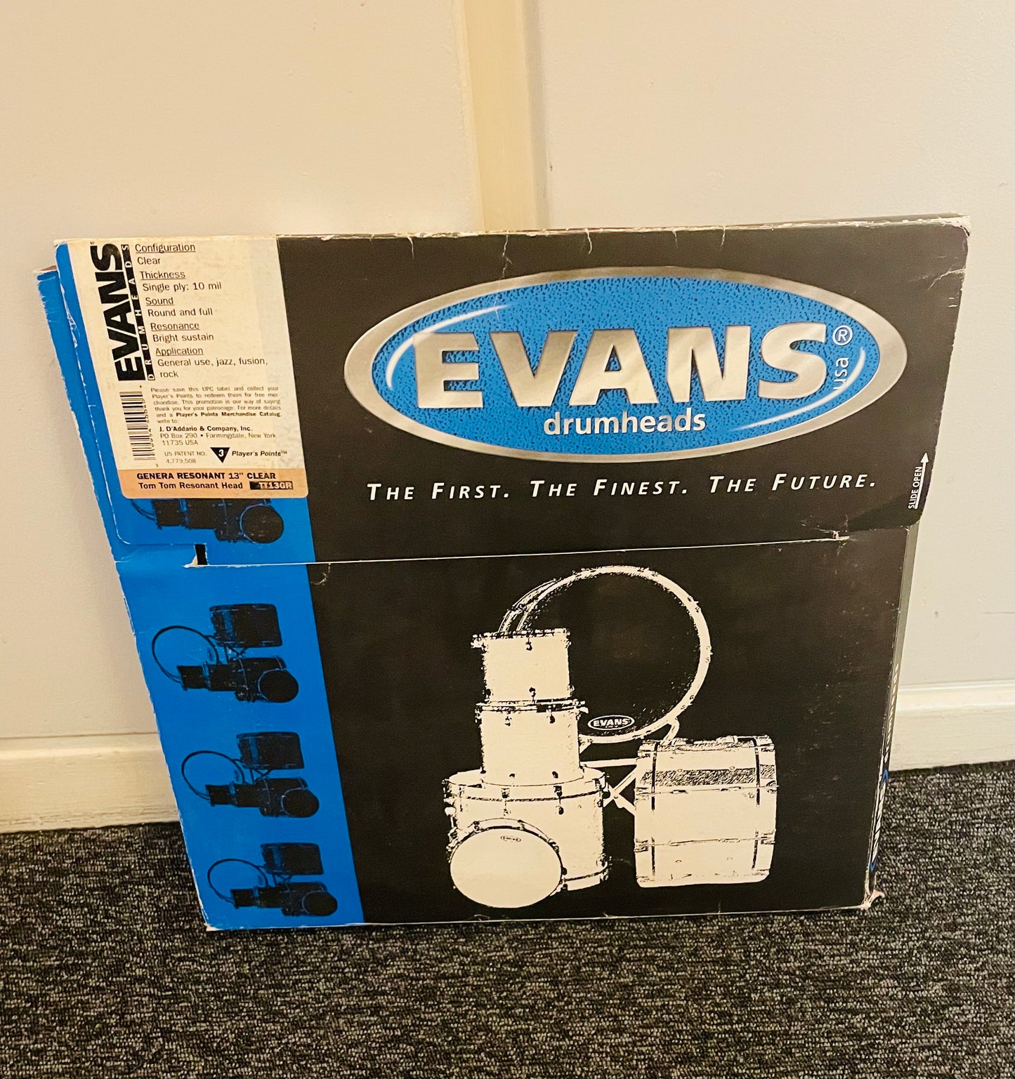 13" Evans Genera Resonant Clear