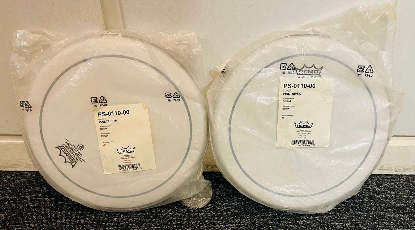 10" Remo Pinstripe Coated