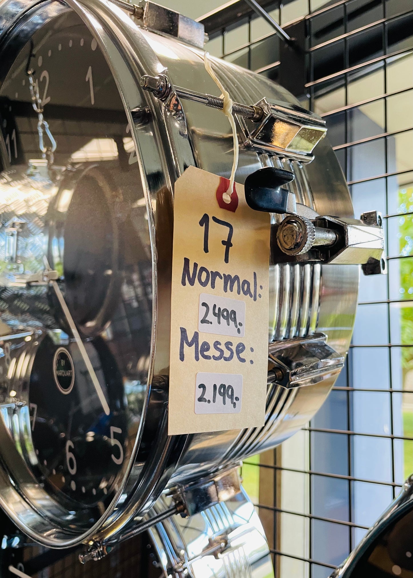 (17) 14" x 7" Chain Clock