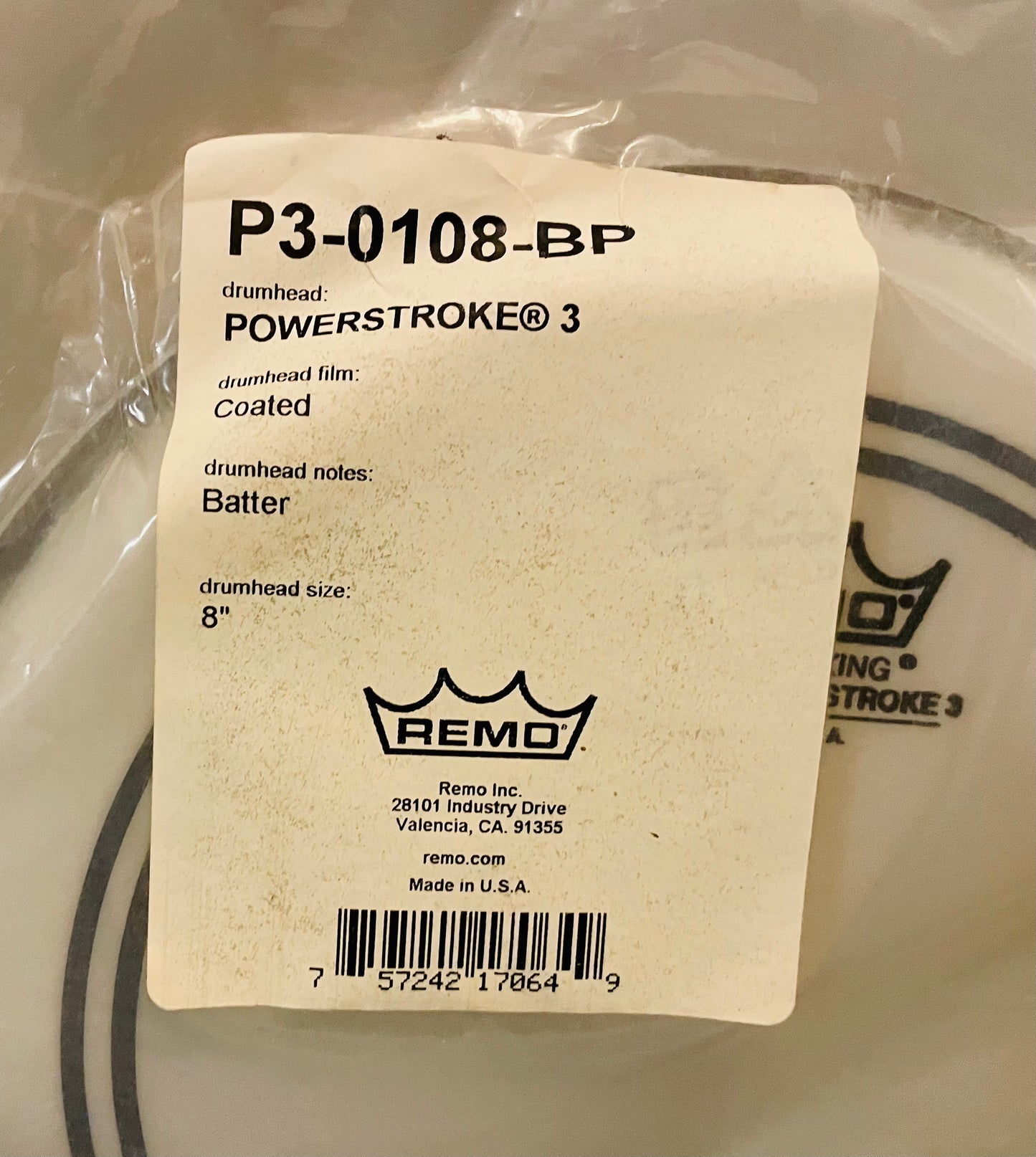 8" Remo Powerstroke 3 Coated