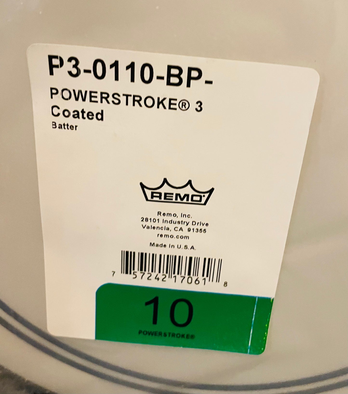 10" Remo Powerstroke 3 Coated