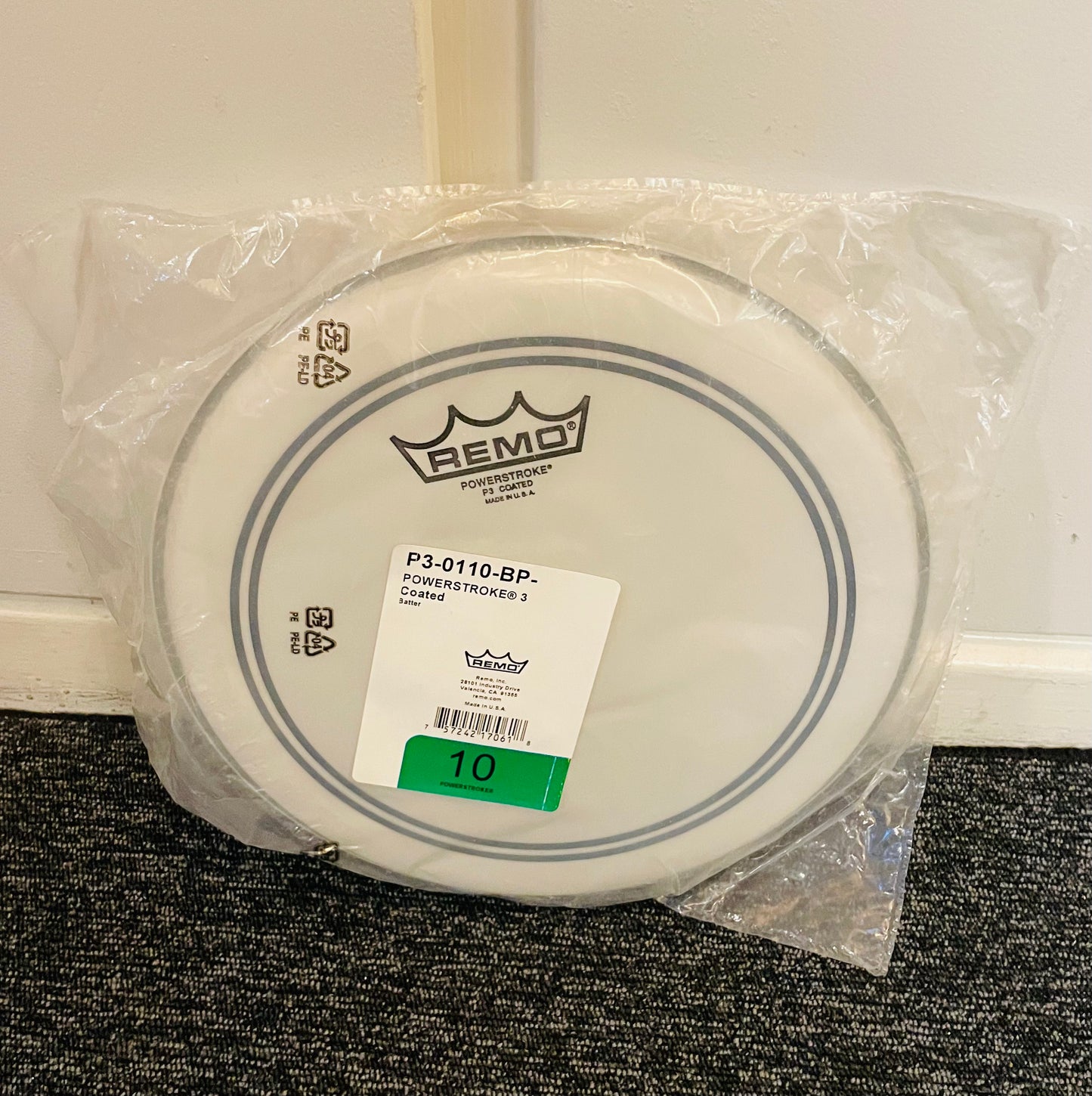 10" Remo Powerstroke 3 Coated