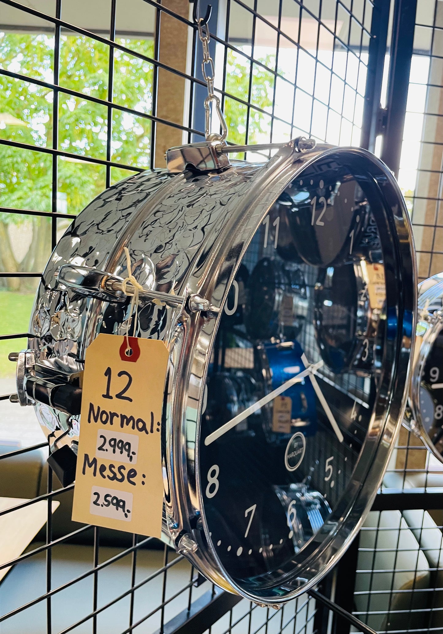 (12) 14" x 8.5" Chain Clock