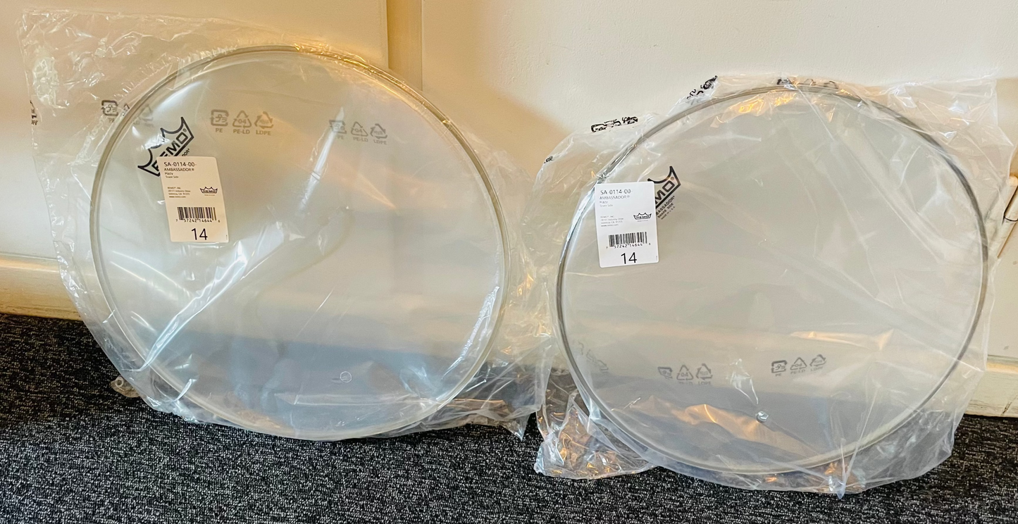 14” Remo Ambassador Hazy