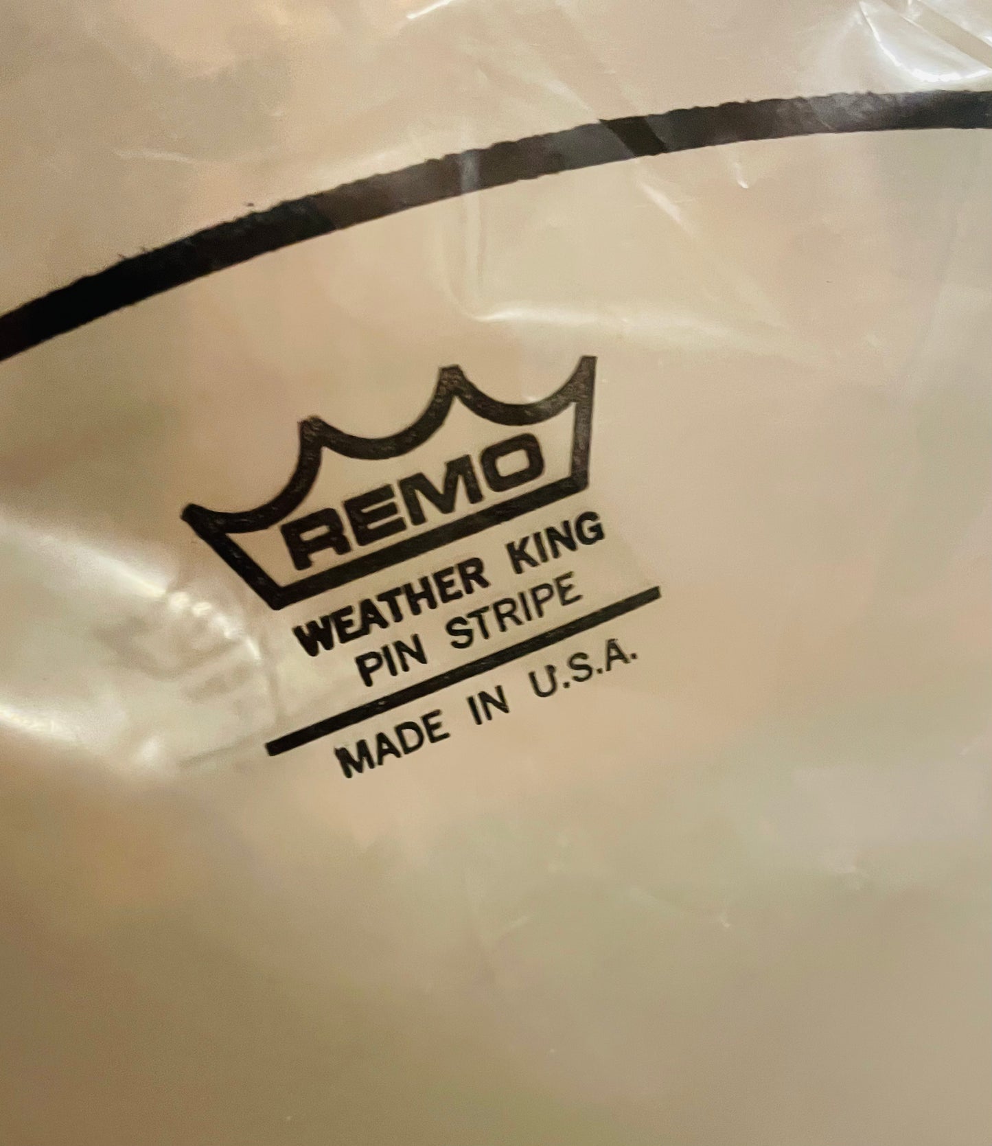 18" Remo Pinstripe Clear (gulvtam)