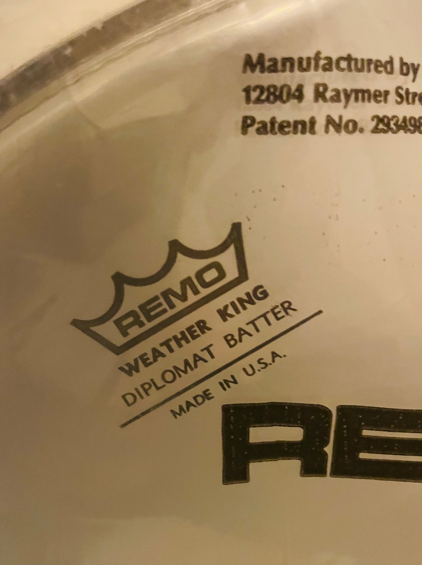 16" Remo Diplomat Clear