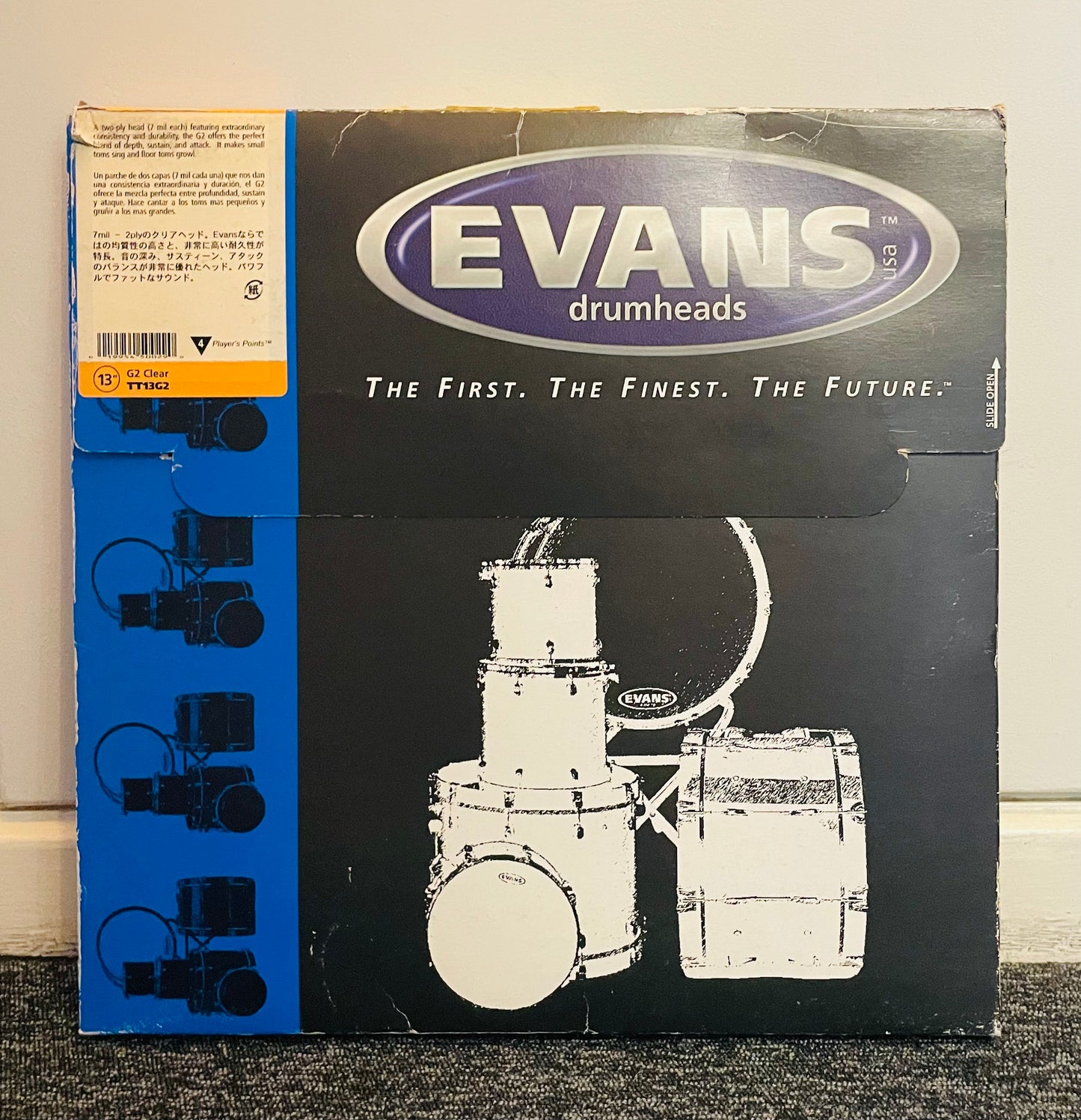 13" Evans G2 Clear (små ridser)