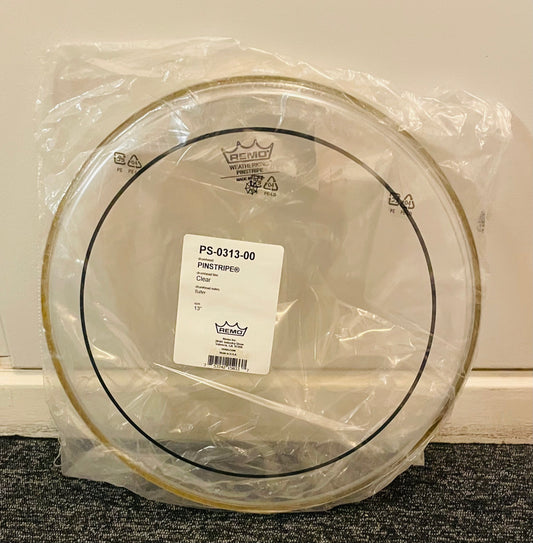 13" Remo Pinstripe Clear