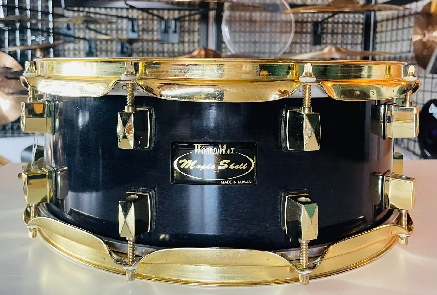 14" x 5.5" World Max Maple/Brass Snare Drum