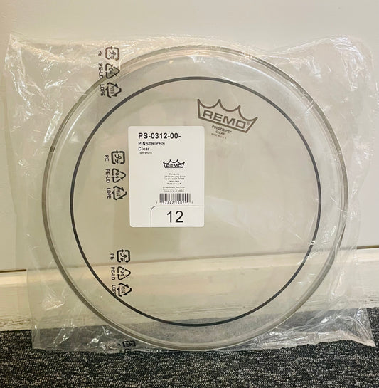 12" Remo Pinstripe Clear