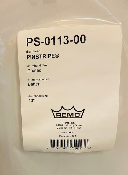 13" Remo Pinstripe Coated