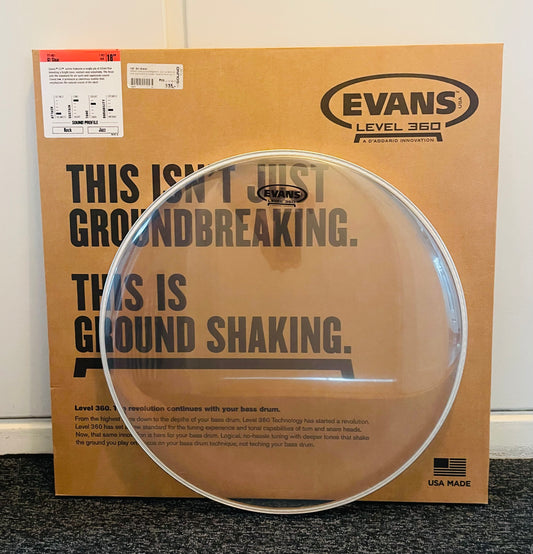 18" Evans G1 Clear