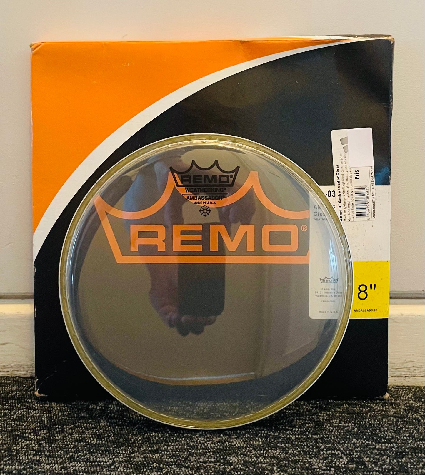 8" Remo Ambassador Clear