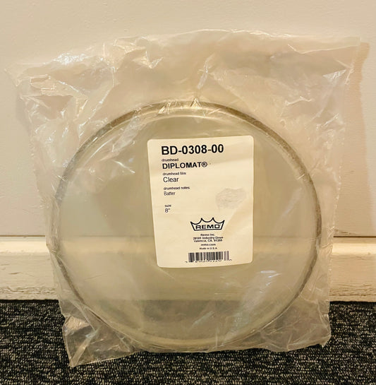 8" Remo Diplomat Clear