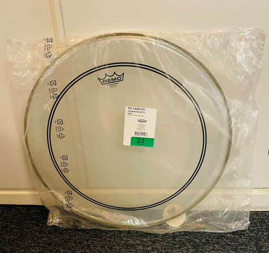 20" Remo Powerstroke 3 Clear