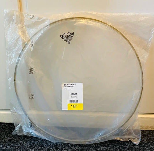 18" Remo Ambassador Clear (gulvtam)