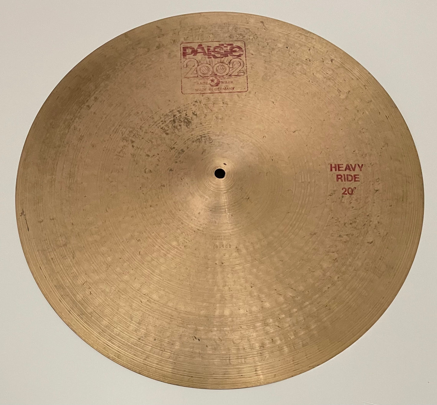 20" Paiste 2002 'Red Label' heavy Ride