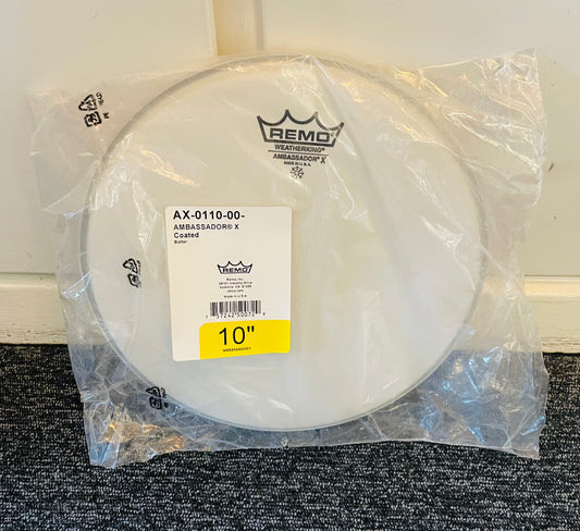 10" Remo Ambassador X Coated