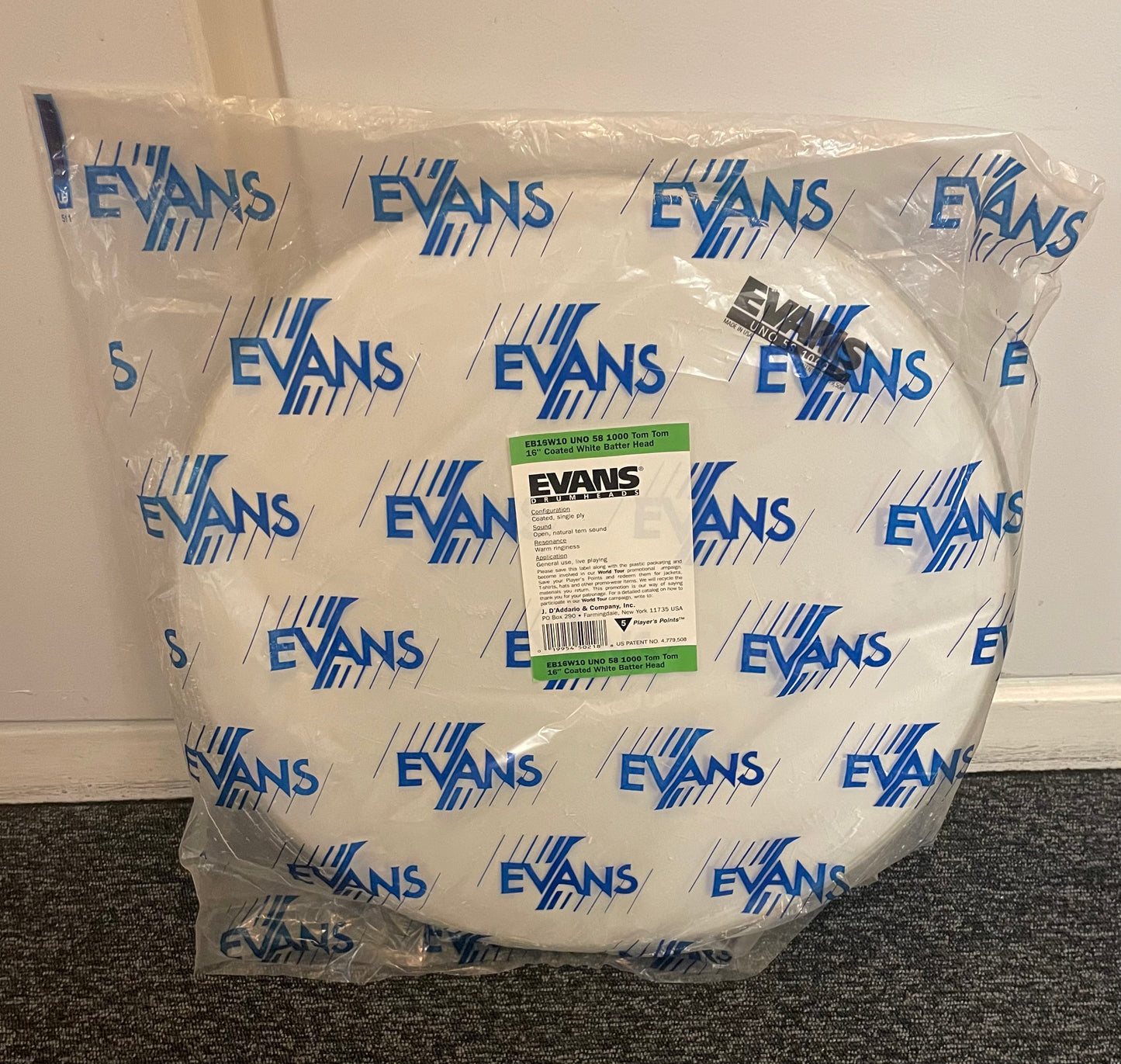 16" Evans Uno 58 1000