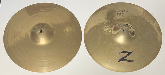 14" Zildjian A Custom/14" Zildjian Z Custom Hi-hat (sammensat)