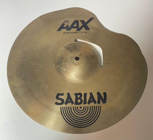 17" Sabian AAX Dark Crash (repareret)