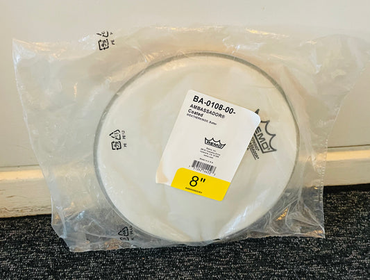 8” Remo Ambassador Coated