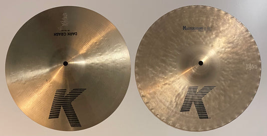 14" Zildjian K Dark Mastersound Hi-hat (sammensat)