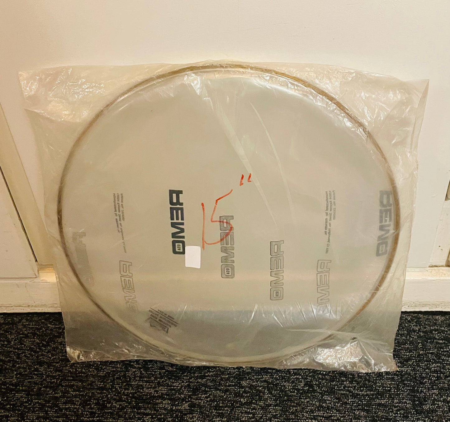 15" Remo Ambassador Clear