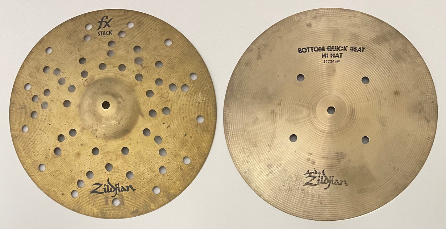 14" Zildjian FX Stack/Quick Beat Hi-hat (sammensat)