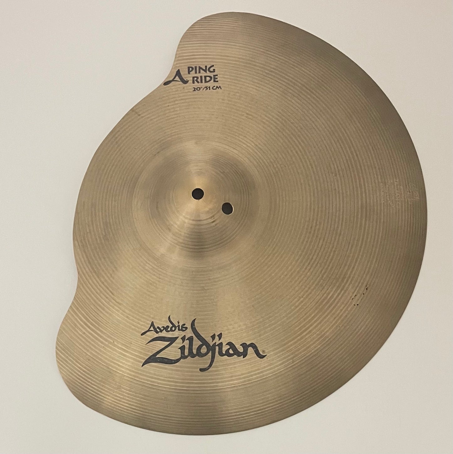 20” Zildjian A Ping Ride Cymbal (repareret/modificeret)