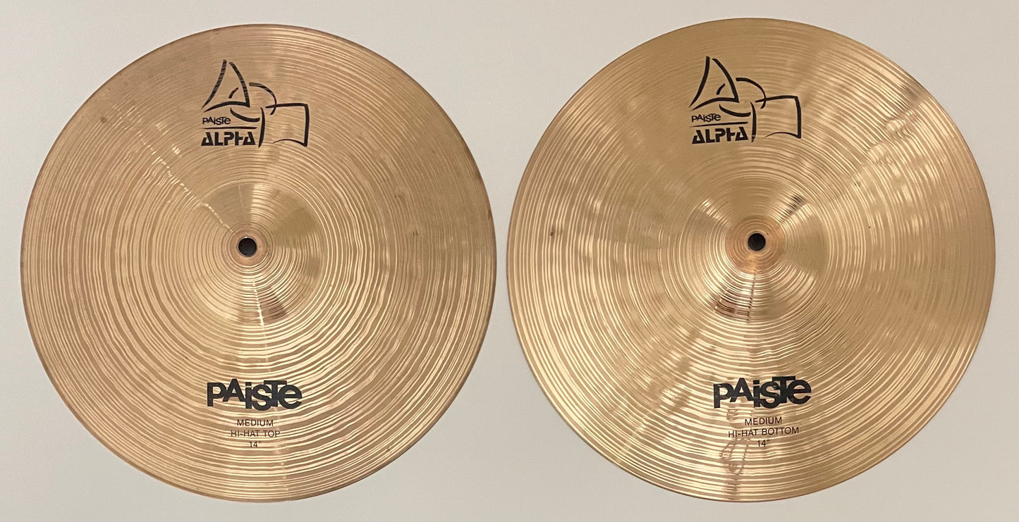 14” Paiste Alpha Medium Hi-hat (2)